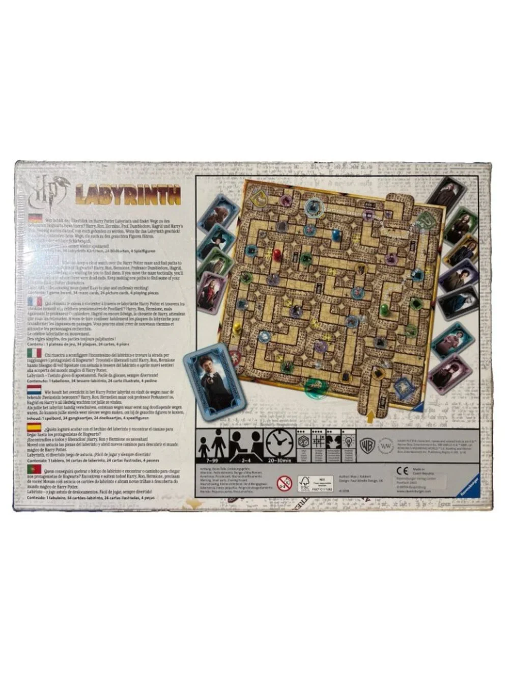 Harry Potter Labyrinth Board Game, Ages 7+, 2-4 Players